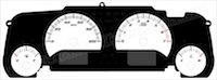 2007-2015 Jeep Wrangler Gauge Face