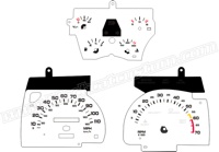 91-92 Camaro V6 Gauge Face