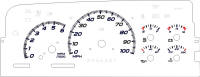 95-99 CK1500 Sierra Silverado Yukon Tahoe Gauge Face