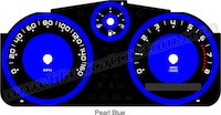 Cobalt Radial Style Gauge Face Pearl Blue