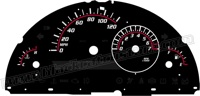 HHR 120mph C-Style Gauge Face