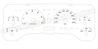 1997-2006 Jeep Wrangler Gauge Face