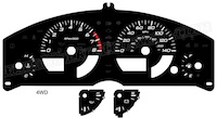 05-16 Frontier 05-15 Xterra 05-12 Pathfinder Gauge Face 4WD