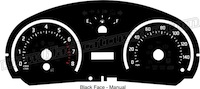 2011-2015 Scion tC Black Gauge Face